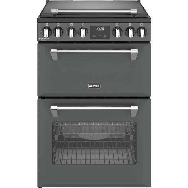 Stoves Richmond Deluxe 60Ei RTY 60cm Electric Mini Range Cooker with Induction Hob - Anthracite - A/A Rated