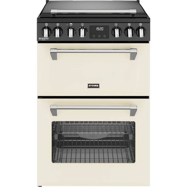 Stoves Richmond Deluxe 60cm Electric Induction Hob Range Cooker, Cream
