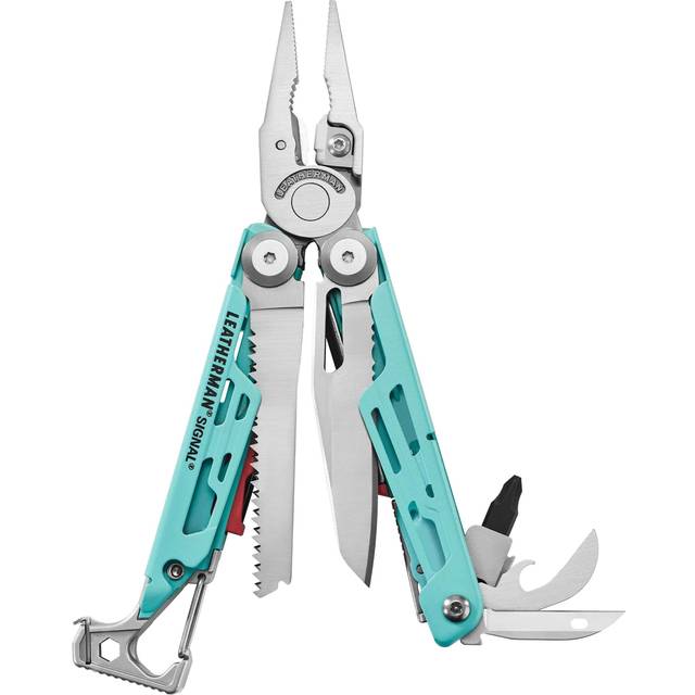 Leatherman Signal Aqua Stainless Multitool with sheath