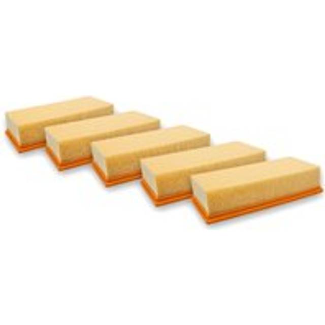 Vhbw - 5x Flat-Fold Filter compatible with Hilti VC-20, vc 40 um, VC-40, vc 20 um Vacuum Cleaner, Wet/Dry Vacuum Cleaner - Pleated Filter Element