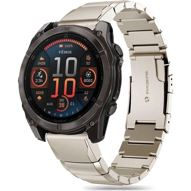 Tech-Protect Garmin Universal 26 mm QuickFit Rem Rustfri Stål - Silver