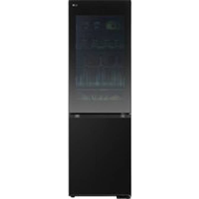 LG GBG5160CEV 60cm Instaview Frost Free Fridge Freezer - BLACK STEEL