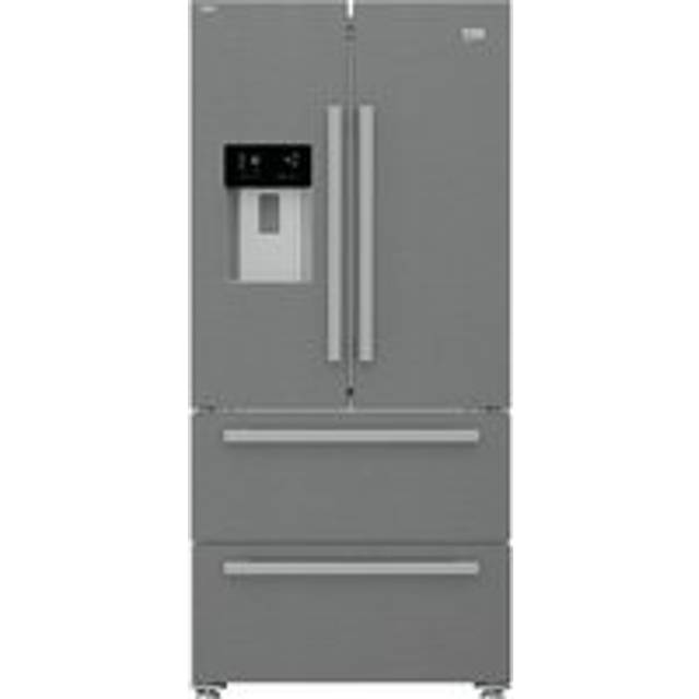 Beko HarvestFresh™ GNE460520DVPX Plumbed Frost Free American Fridge Freezer - Stainless Steel Effect - E Rated