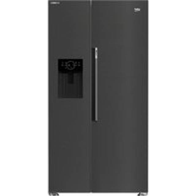 BEKO HarvestFresh ASN652VPZ Fridge Freezer - Black Steel, Black,Silver/Grey