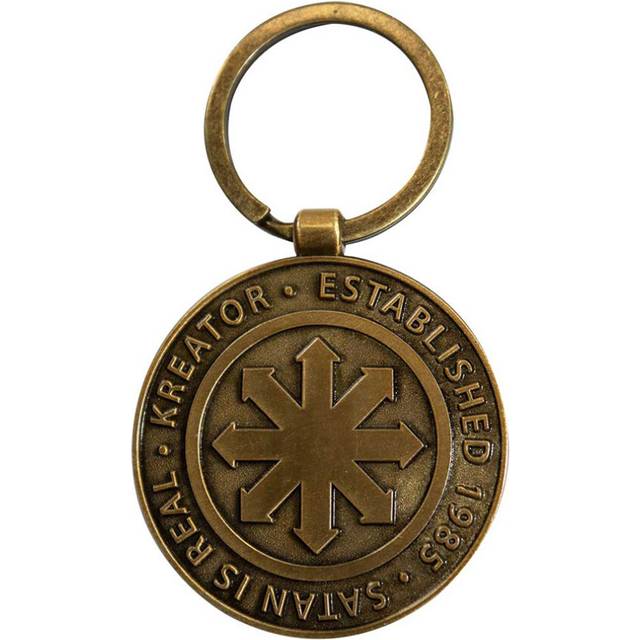 Kreator Satan Is Real Emblem Back Print Keyring