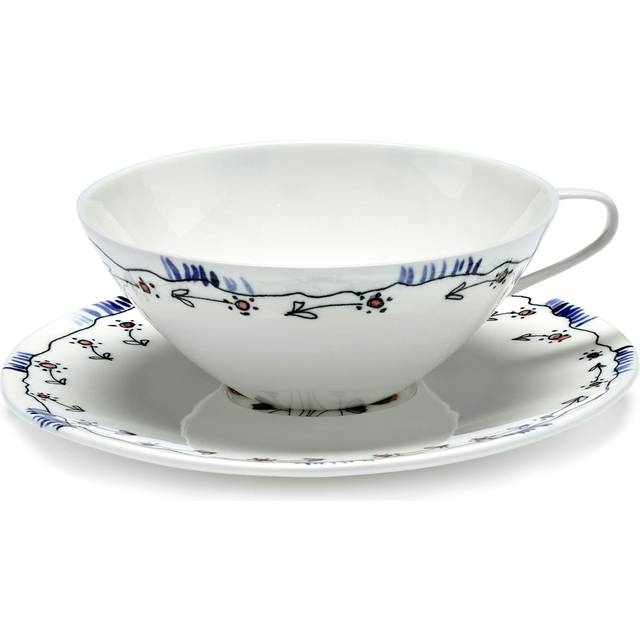 Anemone Milk Teacup With Saucer