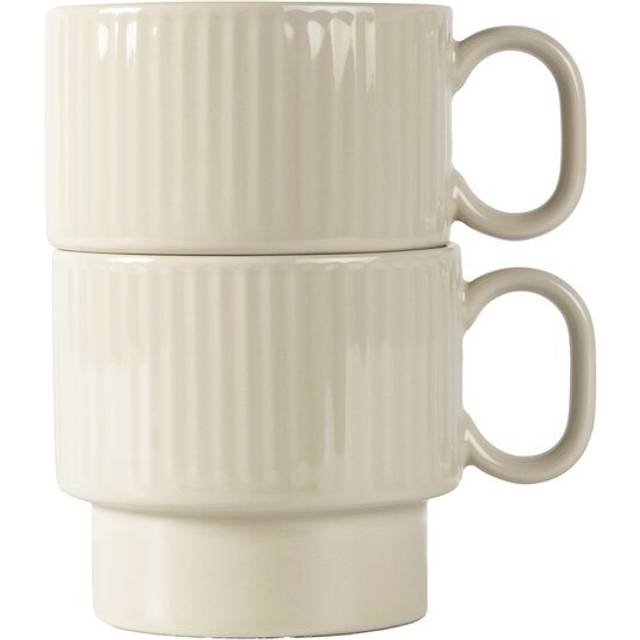Sagaform - Coffee & More te mugg, 2-stycken - Beige