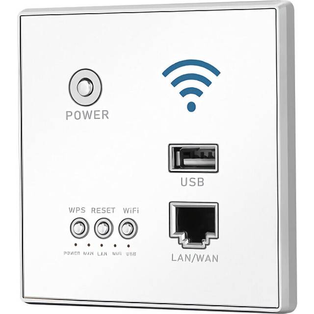 300m wall embedded wireless router charging port wall wifi panel socket -