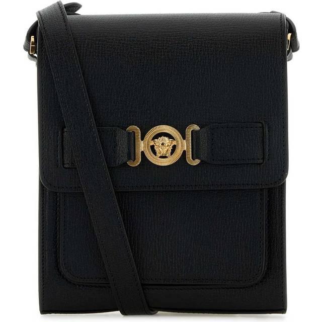 Versace Women's Leather Medusa Biggie Crossbody Bag in Black | 10170681A10544 Color 1B00V (One Size)