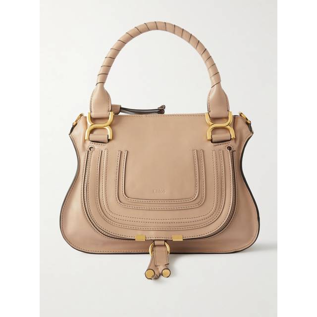 Chloé Burgundy Small Marcie Bag - 607 Auburn Red - UNI