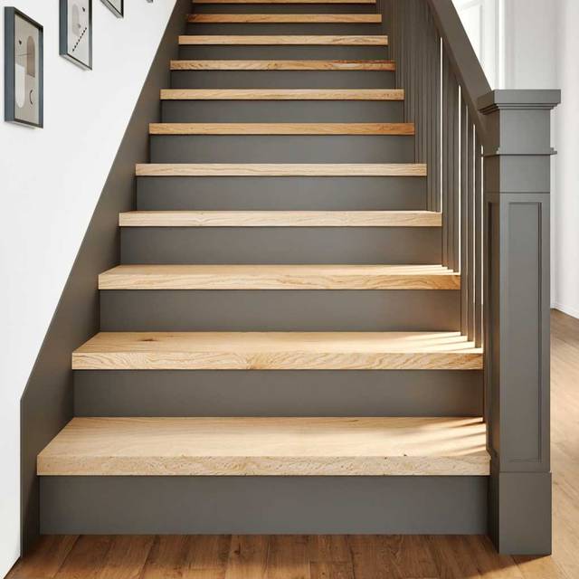 (natural, 100 x 30 x 2 cm/ 2 pcs) vidaXL Stair Treadss Step Mat Door Mat Tread Mat Untreated Solid Wood Oak