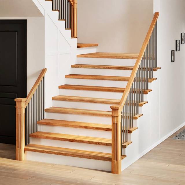 vidaXL Stair Treads 4 pcs Light Brown 110x30x2 cm Solid Wood Oak