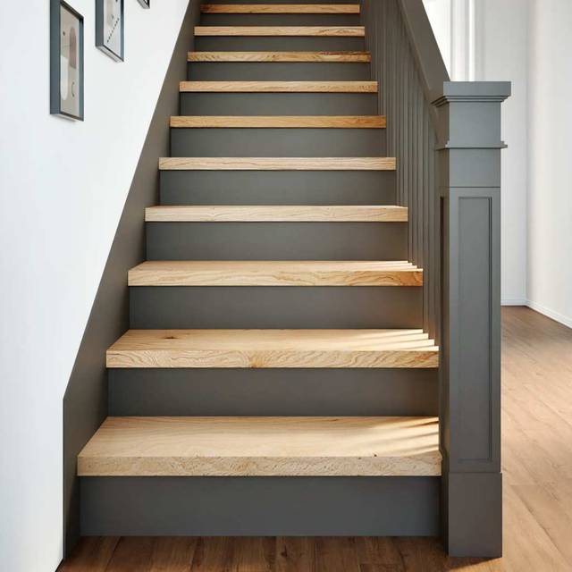 vidaXL Stair Treads 16 pcs Untreated 70x25x2 cm Solid Wood Oak - Brown