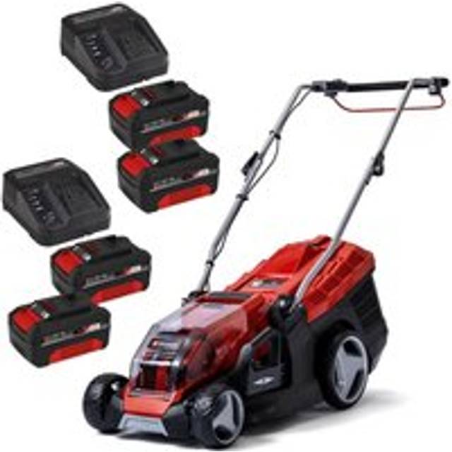 Twin 18v / 36v Cordless Lawnmower 36cm pxc ge-cm 36/36 Li 4 x 4ah Batt - Einhell
