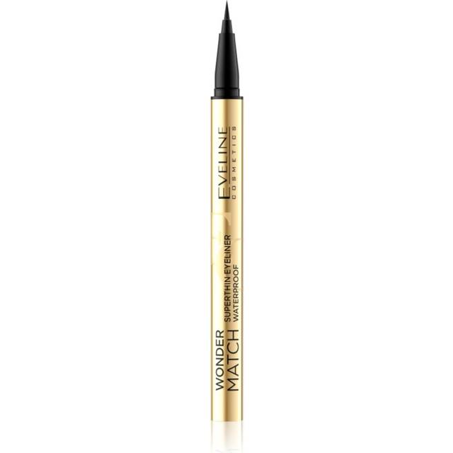 Eveline Cosmetics Wonder Match Waterproof Eyeliner - Deep Black
