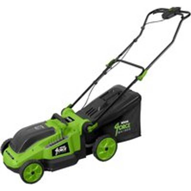 Cordless Lawnmower Brushless Motor & 2 x 20V 4.0Ah Batteries & Charger - Green - One Size