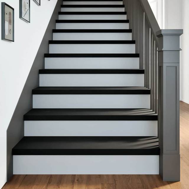 vidaXL Stair Treads 4 pcs Dark Brown 90x25x2 cm Solid Wood Oak