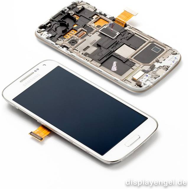Samsung LCD Skærm för Galaxy S4 Mini Hvid GT-I9195