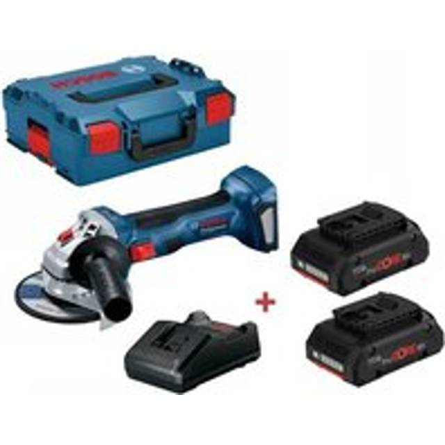 Bosch - gwx 18V-7 x-lock 18v 115mm Brushless Angle Grinder + lboxx + 2 x 4ah Batt