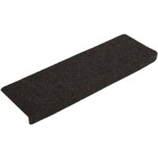 vidaXL Stair Mats Self-adhesive 30 pcs Dark Brown 65x21x4 cm