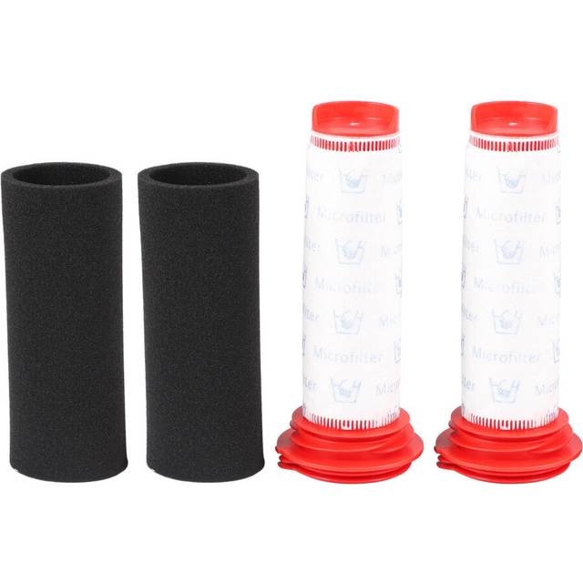 Washable Main Stick Filter + Foam Insert for Athlet Cordless Vacuum Cleaner (2 of Each)