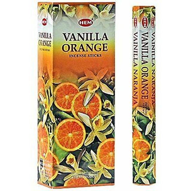 1 X Vanilla Orange - Box of Six 20 Stick Tubes - HEM Incense