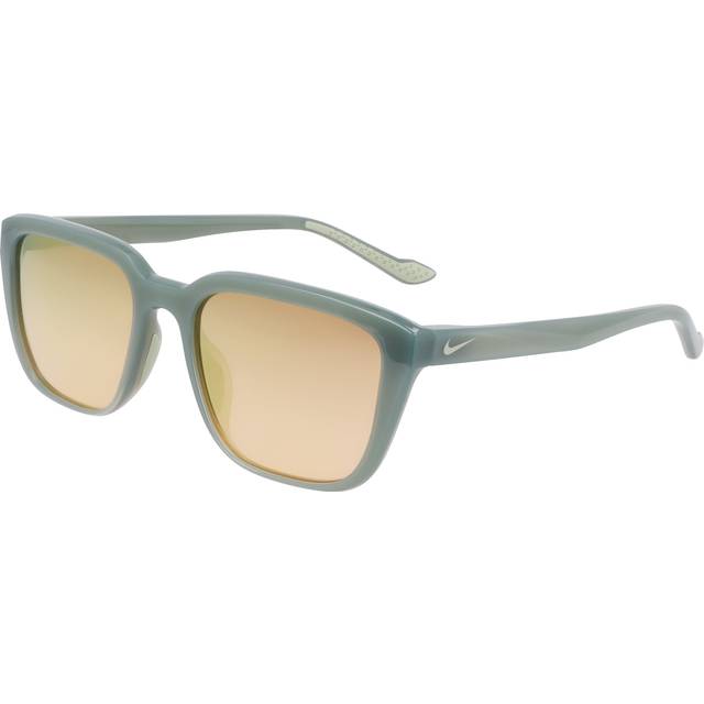 Nike Woman NIKE TEMPER FLAIR IF1055X 338 Sunglasses Injected Green Oro Squared Normal Shaded