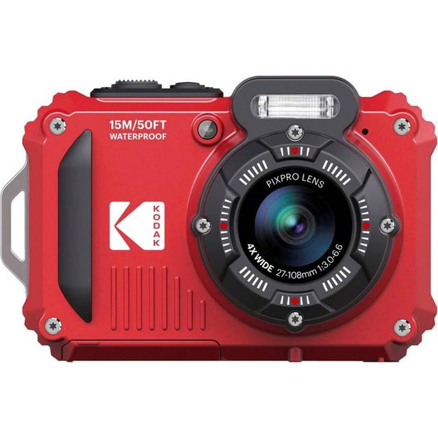 Kodak Waterproof PixPro WPZ2 red 4x zoom, WiFi + extra battery + 16GB memory card | ✅ 5 years warranty