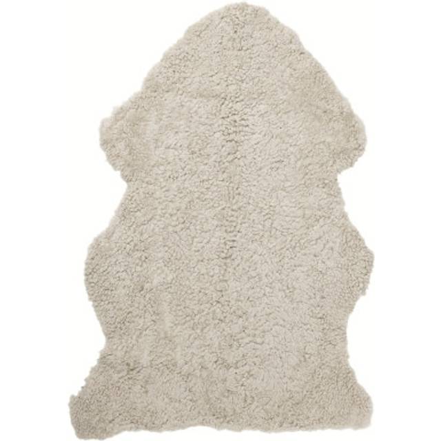 Skinnwille, Curly fårskinn 60x95 cm Sand
