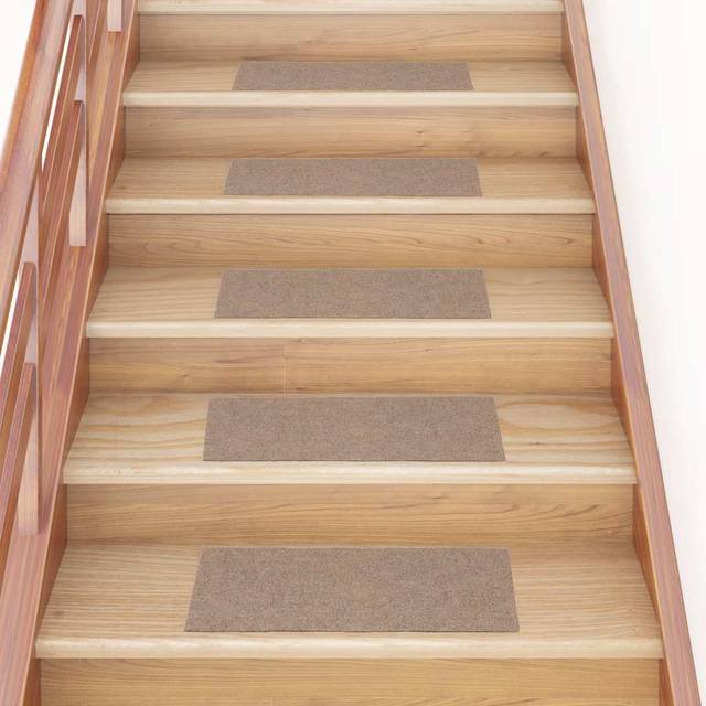 (light brown, 60 x 25 cm) vidaXL Self-adhesive Stair Mats Decoration Stair Protector Anti-slip Stair Rug