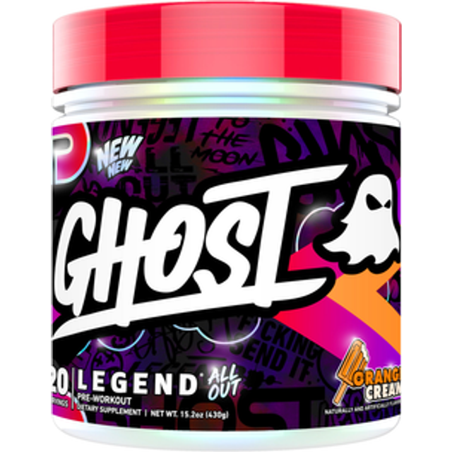 Ghost  Legend® All Out Pre-Workout  Orange Cream  15.2 oz (430 g)
