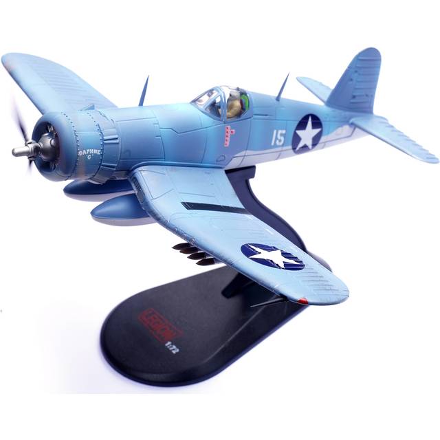 Vought F4U-1 Corsair Fighter Plane &#34;Daphne C 2nd Lt. James N. Cupp VMF-213 Hell Hawks Guadalcanal&#34; (1943) United States Marines 1/72 Diecast Model Ai