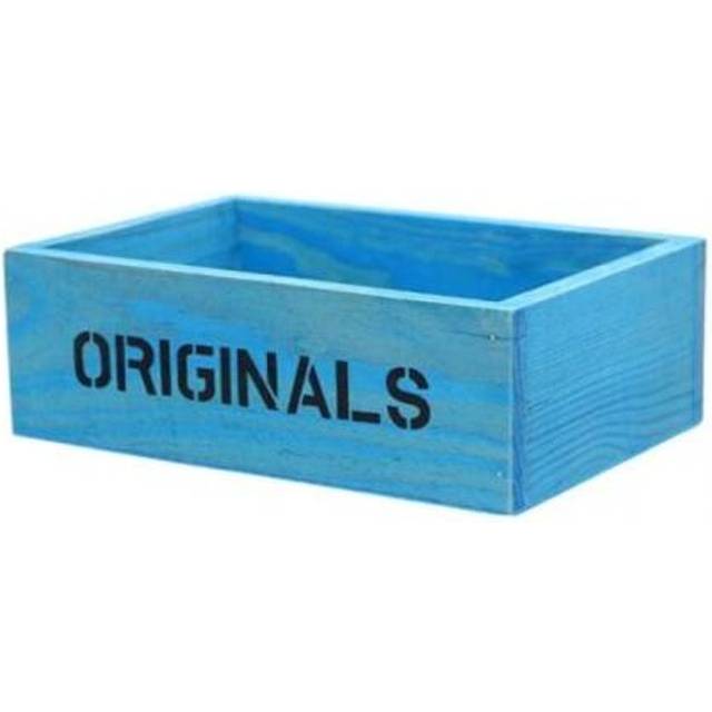 Retro Style Succulent Plants Square Flower Pot 1Pc Deep Sky Blue Baskets Pots Window Boxes