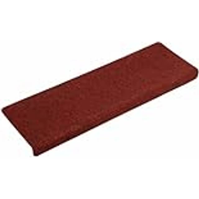 vidaXL Stair Mats Self-adhesive 30 pcs 65x21x4 cm Bordeaux Red Rectangular Edge