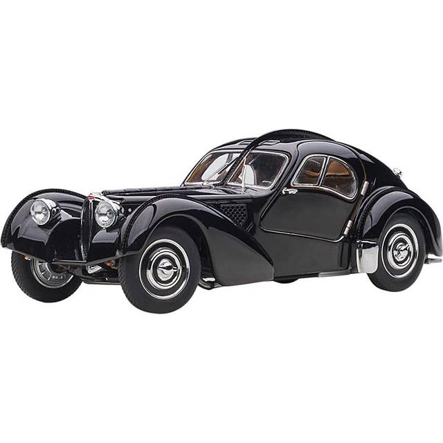 1938 Bugatti Type 57SC Atlantic with Disc Wheels Black 1/43 Diecast Model Car by Autoart