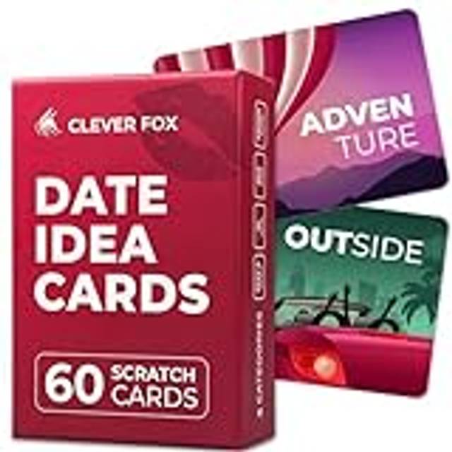 Date Idea Cards â 60 Scratch Off Card Deck with Date Nights, Activities & Adventures â Unique Gift Ideas for Him And Her & Married Couples
