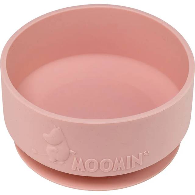 Rätt Start Mumin Silikon Skål med Sugkopp Rosehip Pink - Rosa