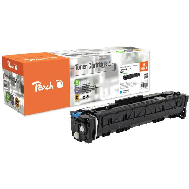 Peach-lasertoner som passar till HP 207A Toner Cyan W2211A