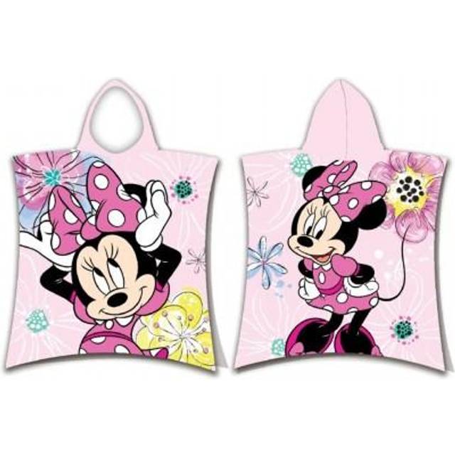 Minnie Mouse Bow Hooded Towel - Pale Pink - One Size