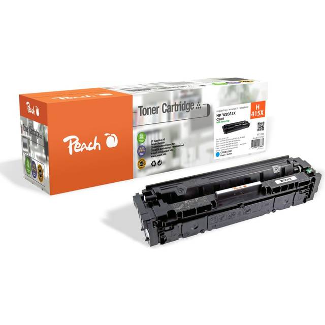 Peach-lasertoner som passar till HP 415X Lasertoner Cyan W2031X