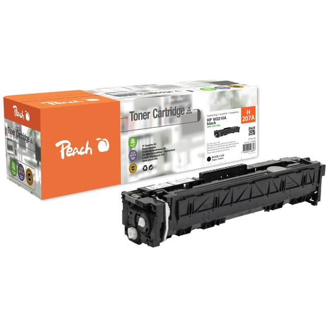 Peach-lasertoner som passar till HP 207A Toner Svart W2210A