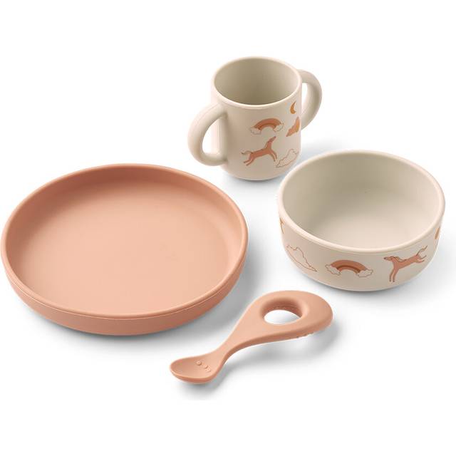 LIEWOOD Vivi Printed Tableware Set |Korall |One Size