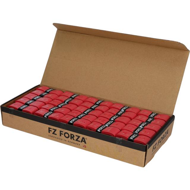 (100 Pcs, Red) Forza A-Grip Racquet Sports Badminton Hockey 100pcs Anti Slip Replacement Tape