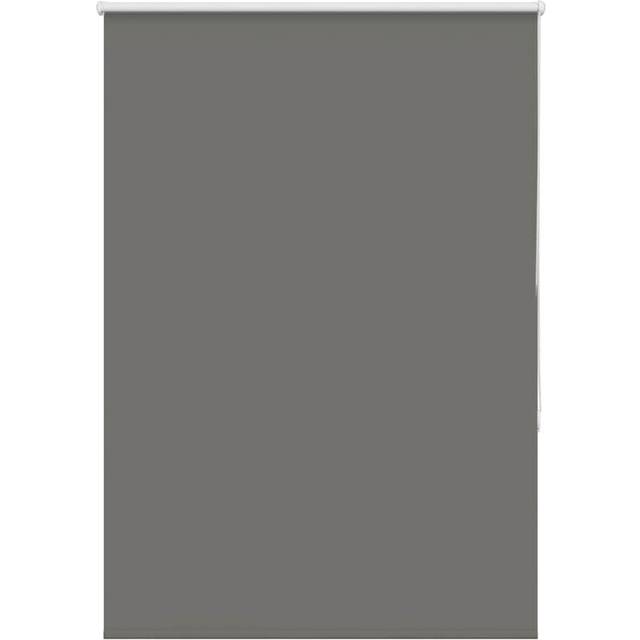 vidaXL Rullgardin mörkläggning ljusgrå 105x130 cm tyg bredd 100,7 cm