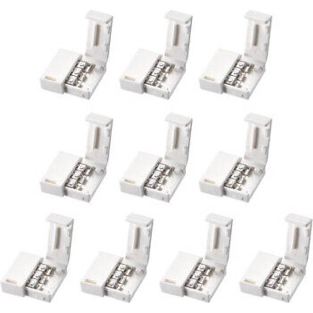 10mm 3p led strip connector solderless for ws2811 2812b multicolor light 10pcs