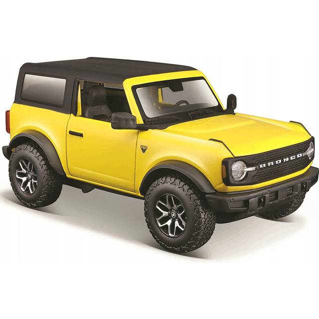 2021 Ford Bronco Badlands Yellow with Black Top "Special Edition" 1/24 Diecast Model Car by Maisto