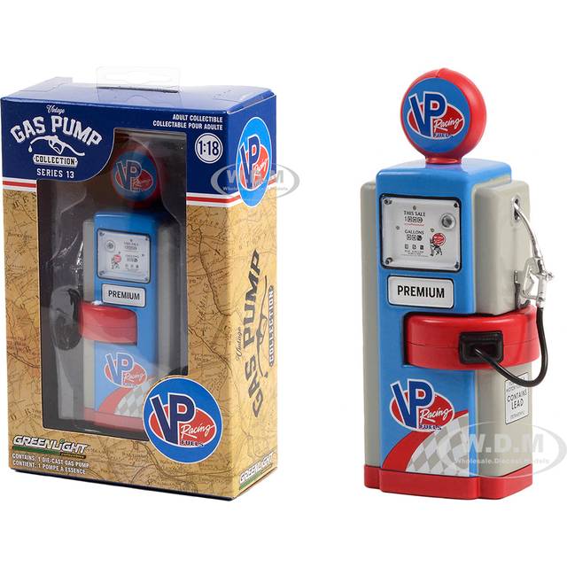 1948 Wayne 100-A Gas Pump &#34;VP Racing Fuels&#34; Blue and Gray &#34;Vintage Gas Pumps&#34; Series 13 1/18 Diecast Replica by Greenlight