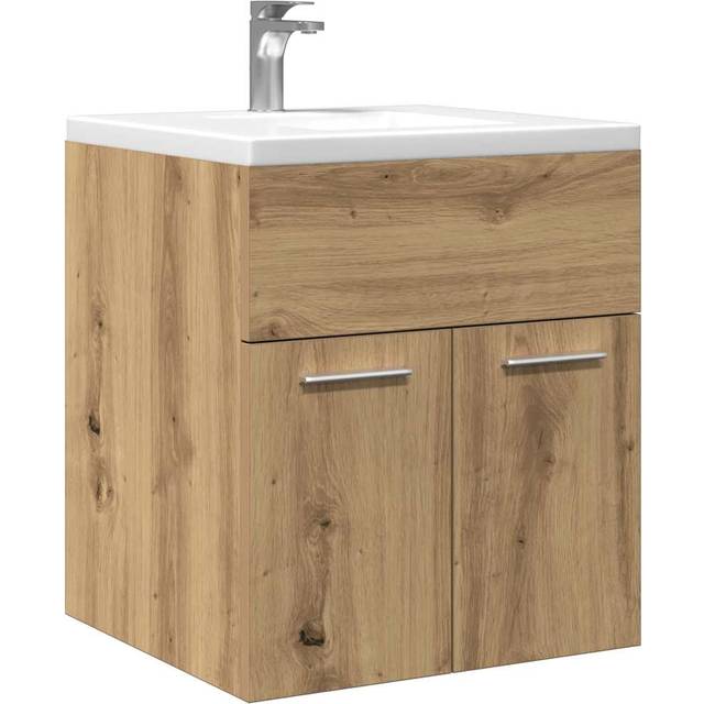 vidaXL Bathroom Sink Cabinet Artisan Oak 41x38.5x46 cm Engineered Wood - Brown