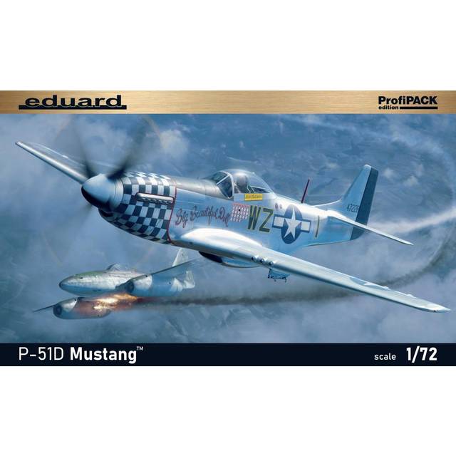 Eduard Mustang Profipack Plastic Model EDU70173 1/72 P-51D (Airplane)