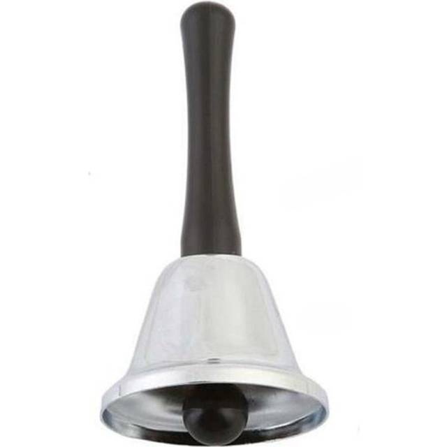 Silver Hand Bell Loud Call Bell Jingles Ringing for Wedding Events Decoration Food Line Alarm silver